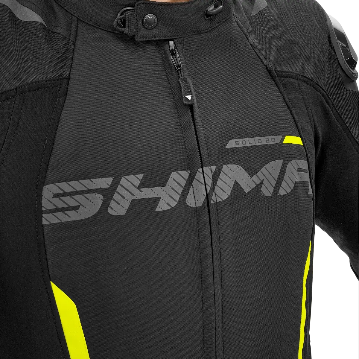 Kurtka motocyklowa SHIMA SOLID 2.0 MEN czarny/fluo - obrazek 14