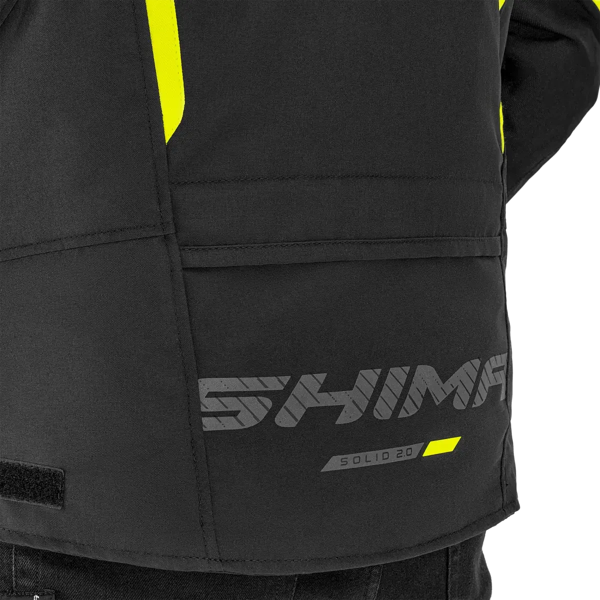 Kurtka motocyklowa SHIMA SOLID 2.0 MEN czarny/fluo - obrazek 4