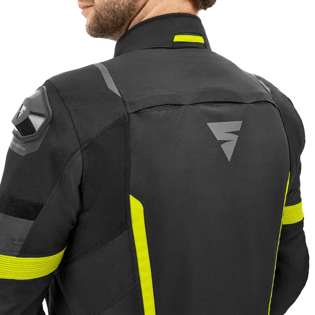 Kurtka motocyklowa SHIMA SOLID 2.0 MEN czarny/fluo - obrazek 10