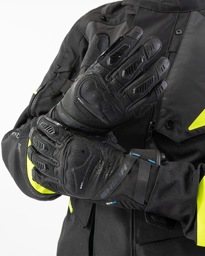 Rękawice motocyklowe damskie wodoodporne SHIMA HERO WP czarny - obrazek 4