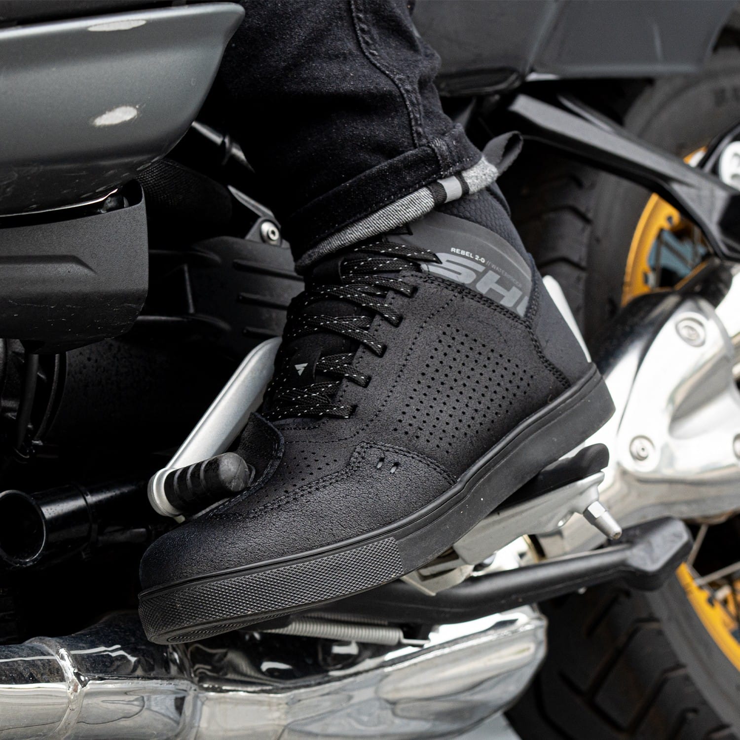 Buty motocyklowe wodoodporne SHIMA REBEL 2.0 WP czarny - obrazek 5