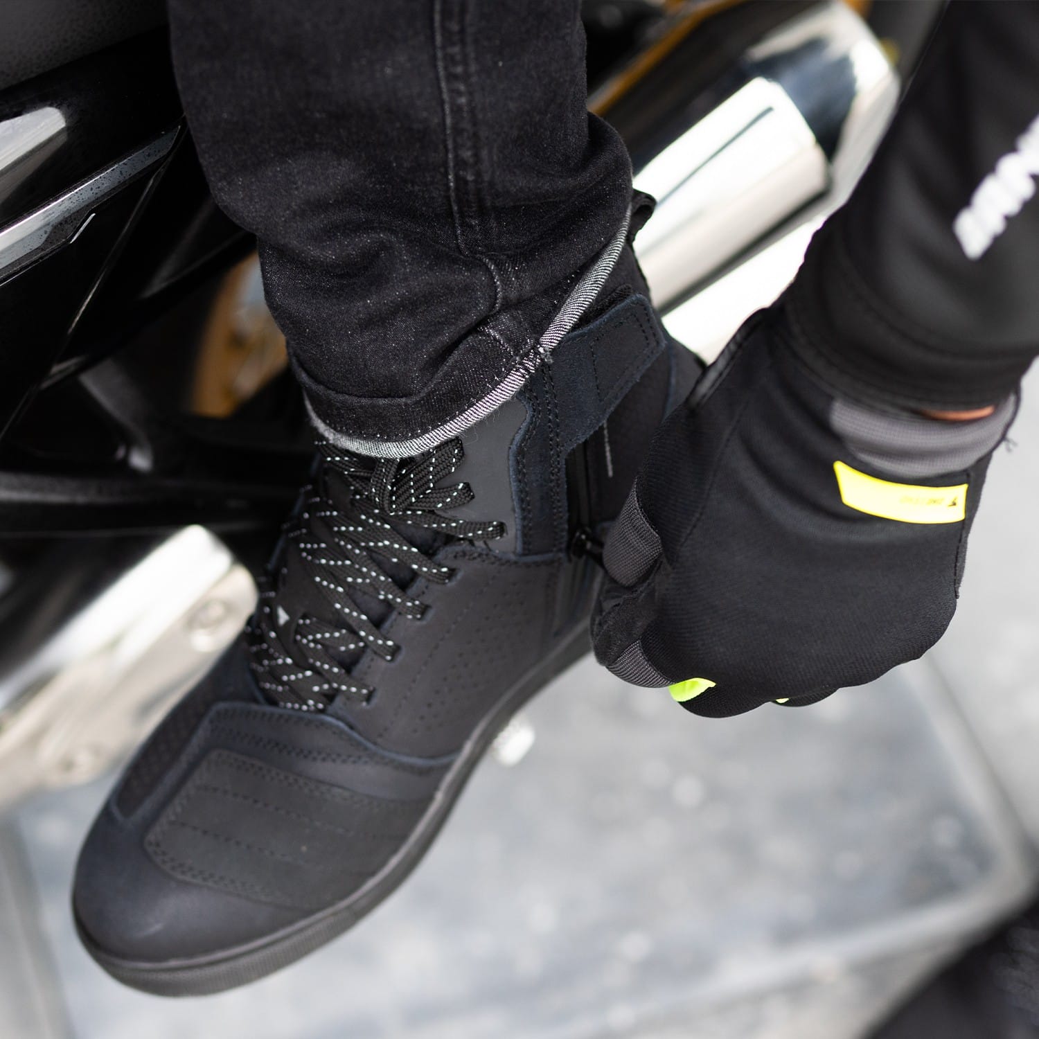 Buty motocyklowe wodoodporne SHIMA REBEL 2.0 WP czarny - obrazek 7