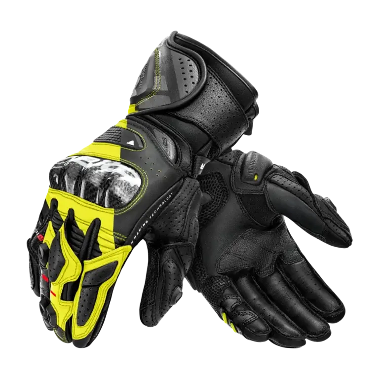 Rękawice motocyklowe długie SHIMA RS-3 MEN czarny/fluo