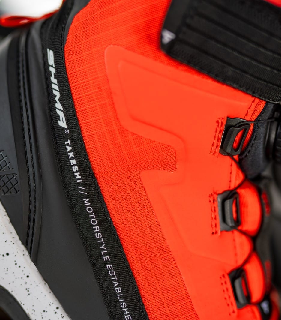 Buty motocyklowe SHIMA TAKESHI czarny/czerwony - obrazek 4
