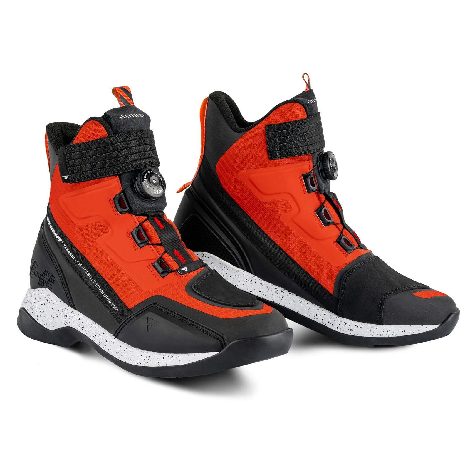 Buty motocyklowe SHIMA TAKESHI czarny/czerwony