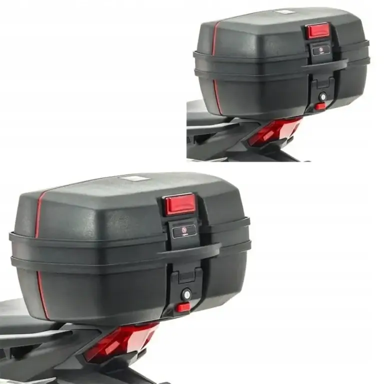 Kufer motocyklowy z oparciem kufer na motor na 2 kaski 45L