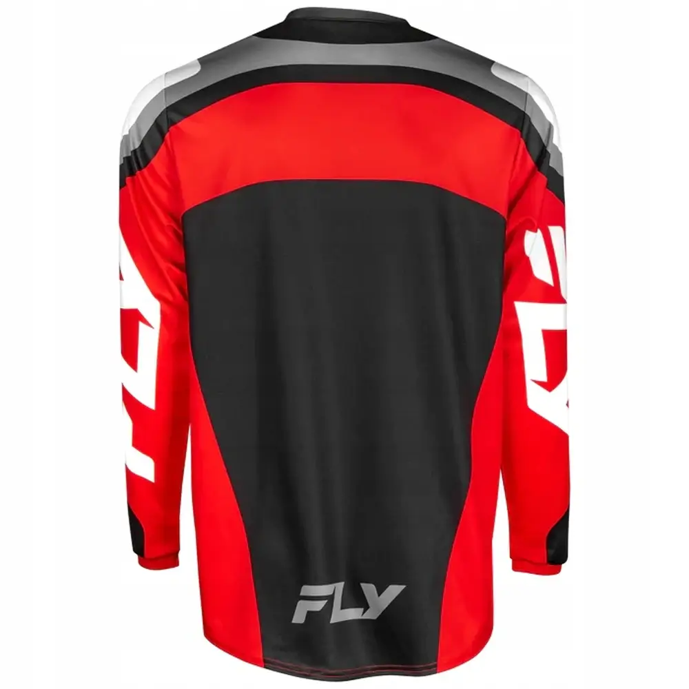 Koszulka bluza cross FLY Racing F-16 czarno/czerwony - obrazek 2
