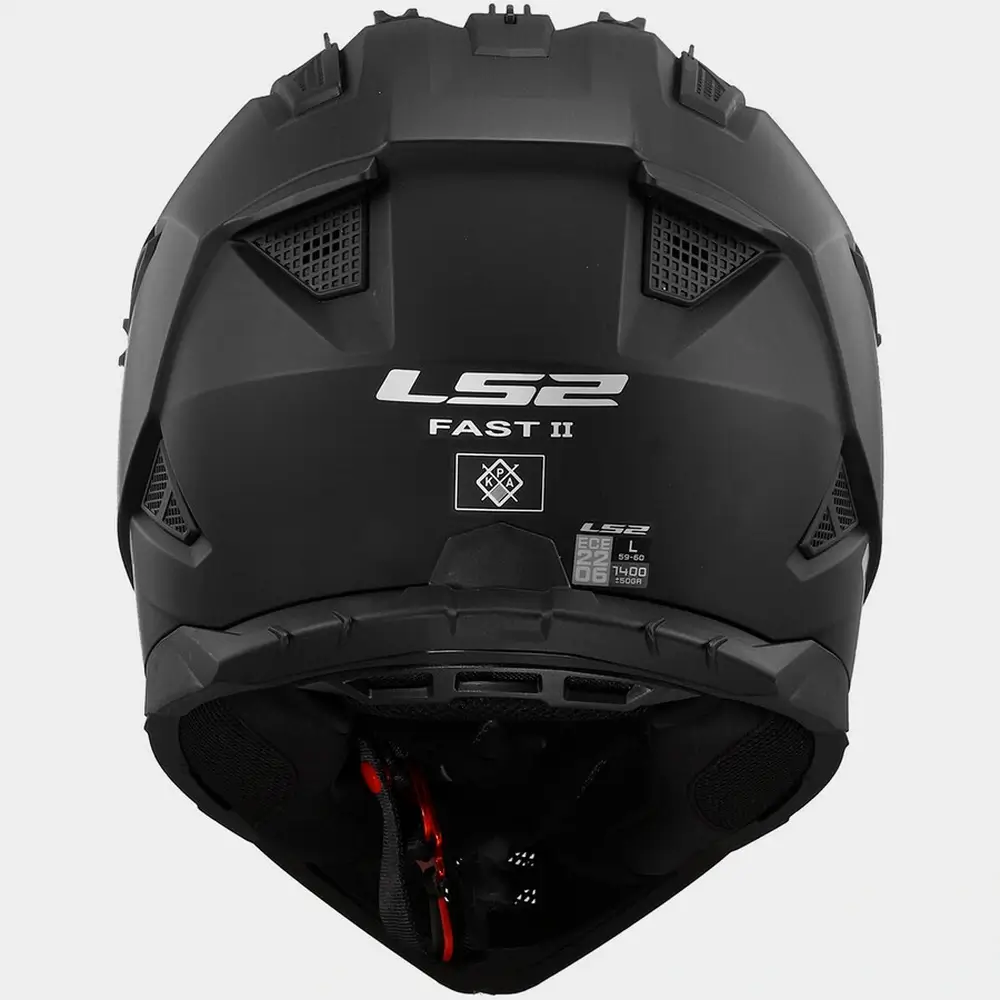Kask LS2 MX708 FAST II CROSS ENDURO QUAD czarny mat + Latarka Gratis - obrazek 3