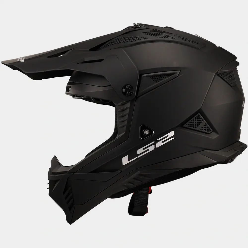 Kask LS2 MX708 FAST II CROSS ENDURO QUAD czarny mat + Latarka Gratis - obrazek 4