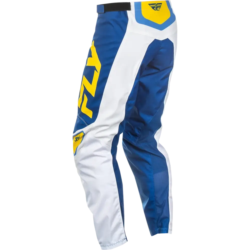 Spodnie Off road Fly Racing F-16 kolor biały/niebieski - obrazek 2