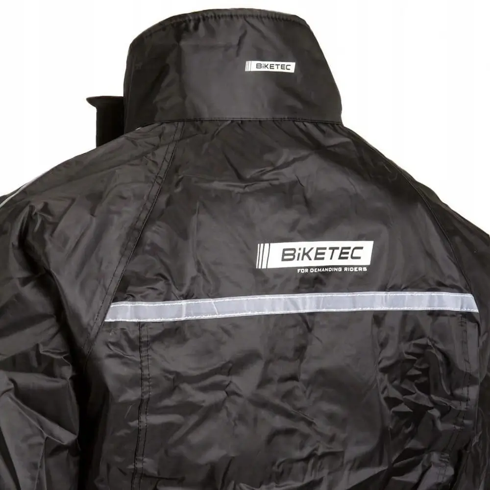 Kurtka wodoodporna przeciwdeszczowa BIKETEC RAINSEAL czarny - obrazek 2
