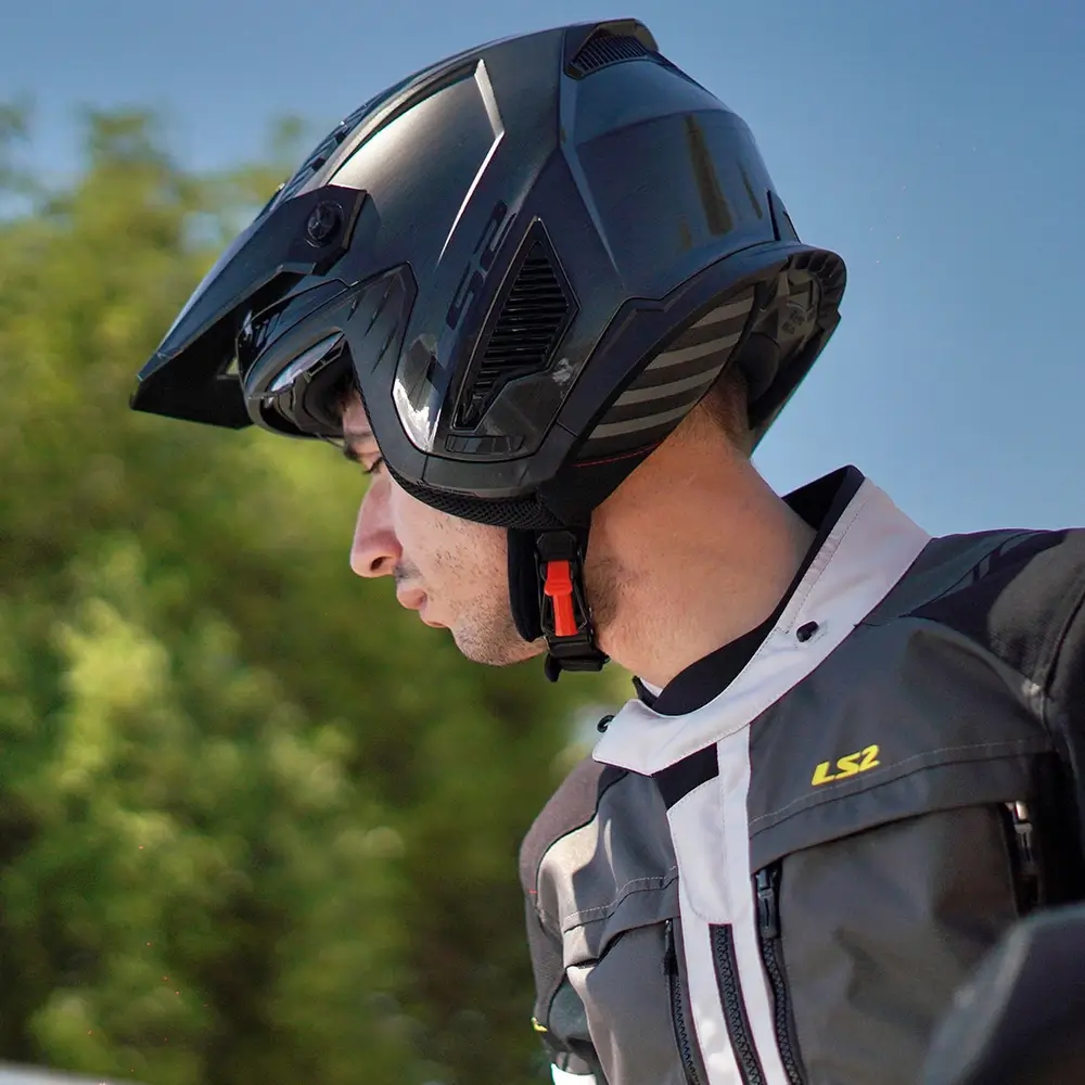 Kask motocyklowy LS2 OF606 odpinana szczęka czarny - obrazek 11