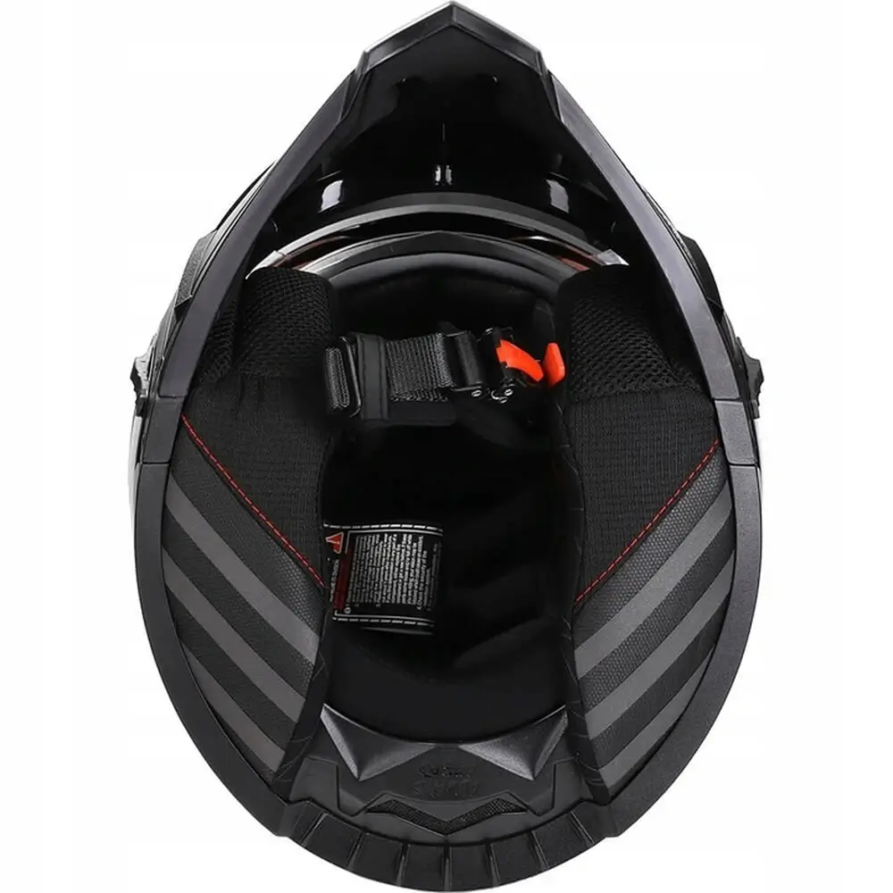 Kask motocyklowy LS2 OF606 SAND odpinana szczęka zielony - obrazek 7