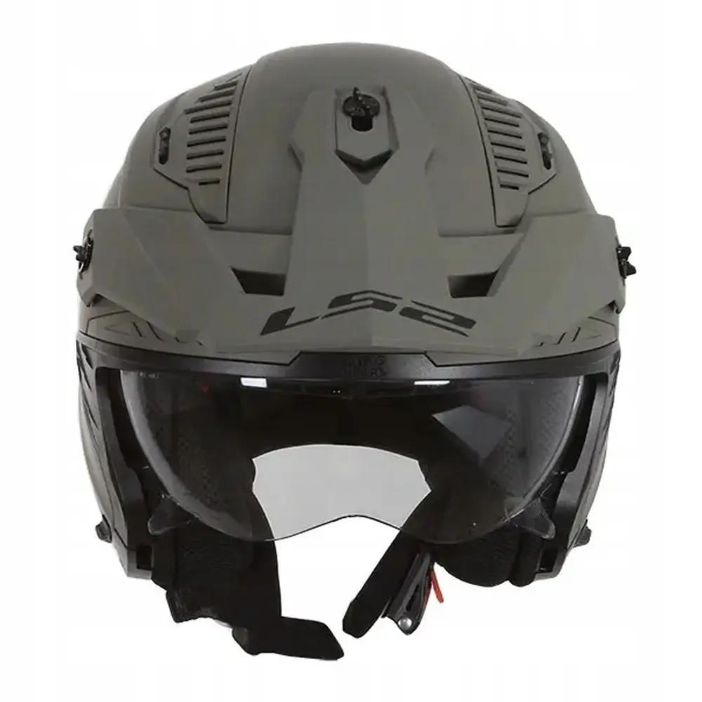 Kask motocyklowy LS2 OF606 SAND odpinana szczęka zielony - obrazek 8