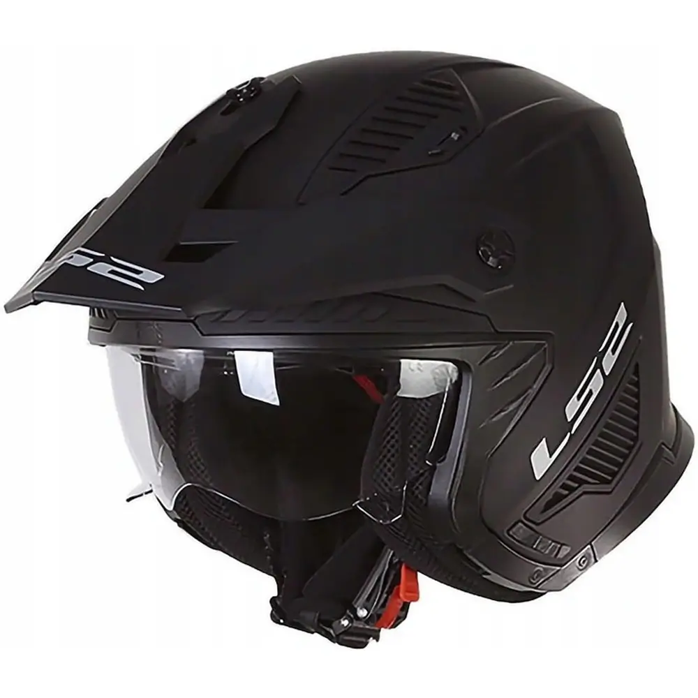 Kask motocyklowy LS2 OF606 odpinana szczęka czarny - obrazek 4