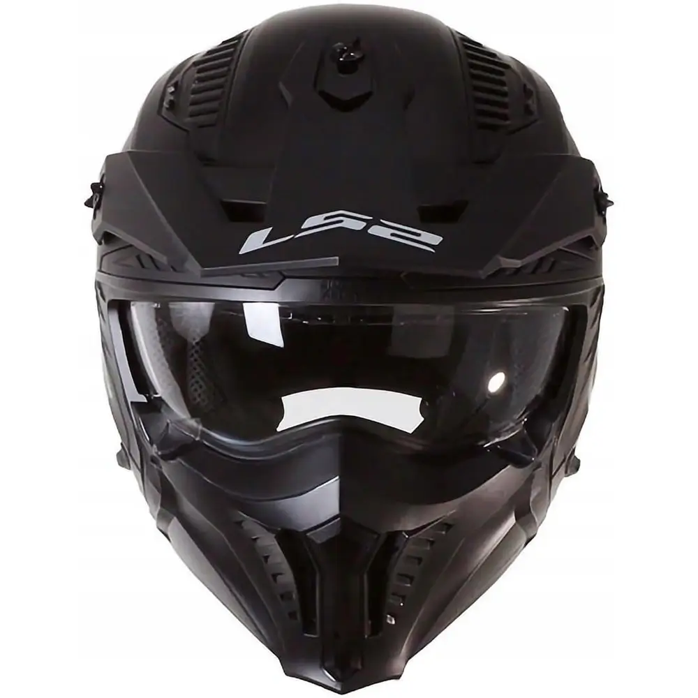 Kask motocyklowy LS2 OF606 odpinana szczęka czarny - obrazek 7