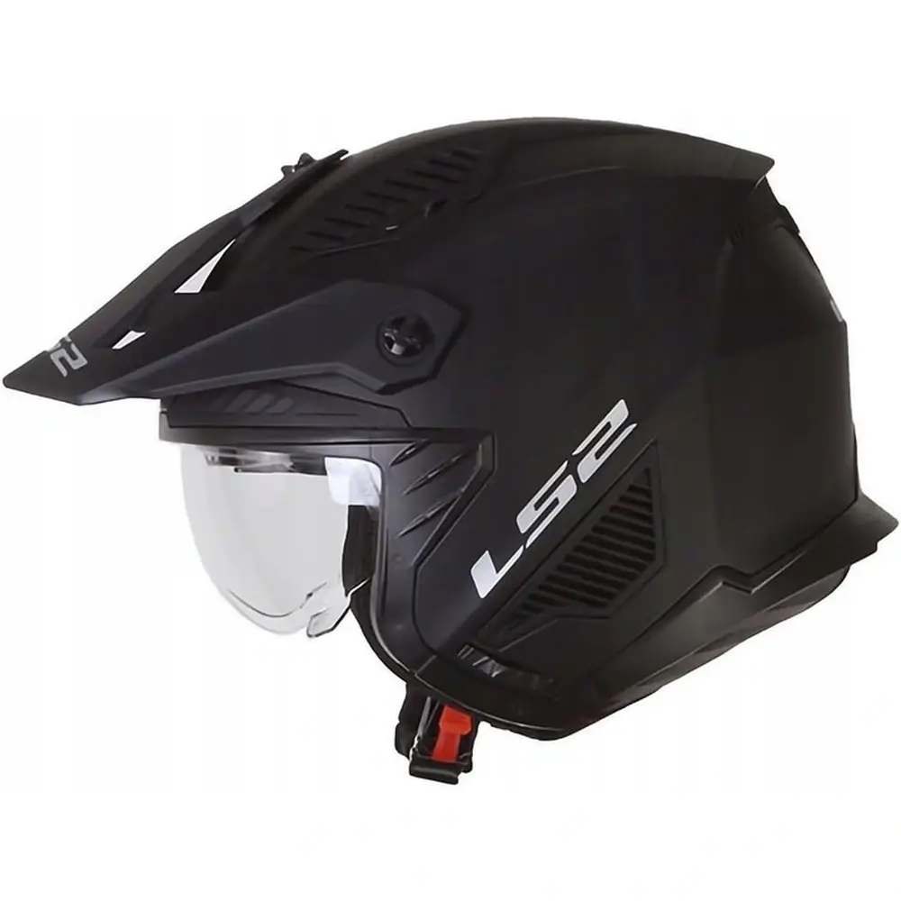 Kask motocyklowy LS2 OF606 odpinana szczęka czarny - obrazek 8