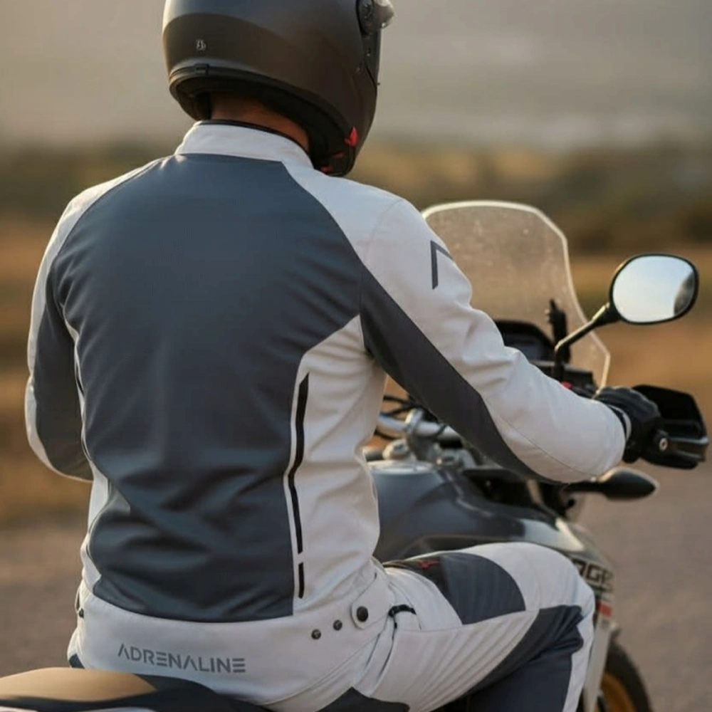 Kurtka motocyklowa Adrenaline MESHTEC 2.0 PPE z ochraniaczami szary - obrazek 19