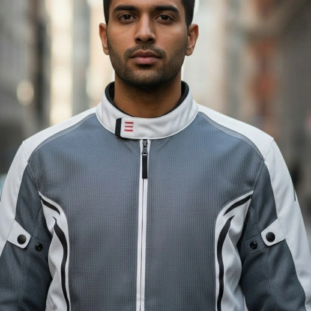 Kurtka motocyklowa Adrenaline MESHTEC 2.0 PPE z ochraniaczami szary - obrazek 20