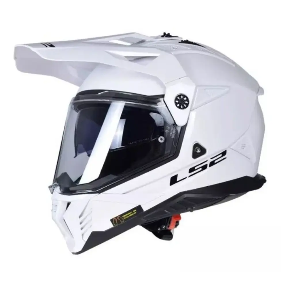 Kask enduro LS2 MX702 PIONEER II CROSS QUAD biały
