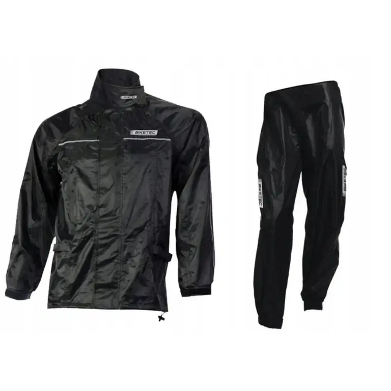 Kombinezon wodoodporny przeciwdeszczowy BIKETEC RAIN SEAL czarny