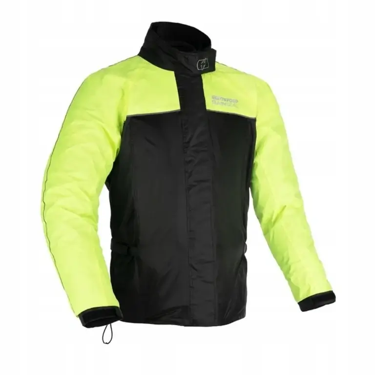 Kurtka wodoodporna przeciwdeszczowa OXFORD RAINSEAL czarny/fluo