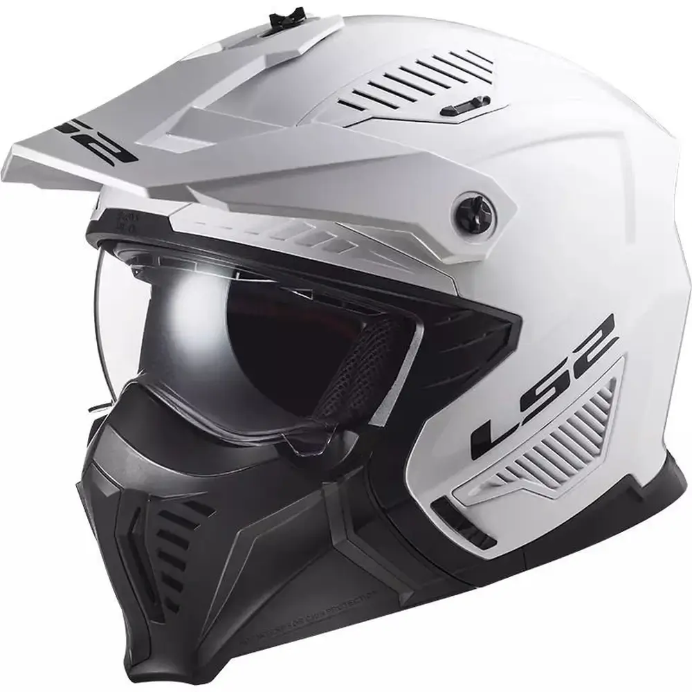 Kask motocyklowy LS2 OF 606 DRIFTER odpinana szczęka biały