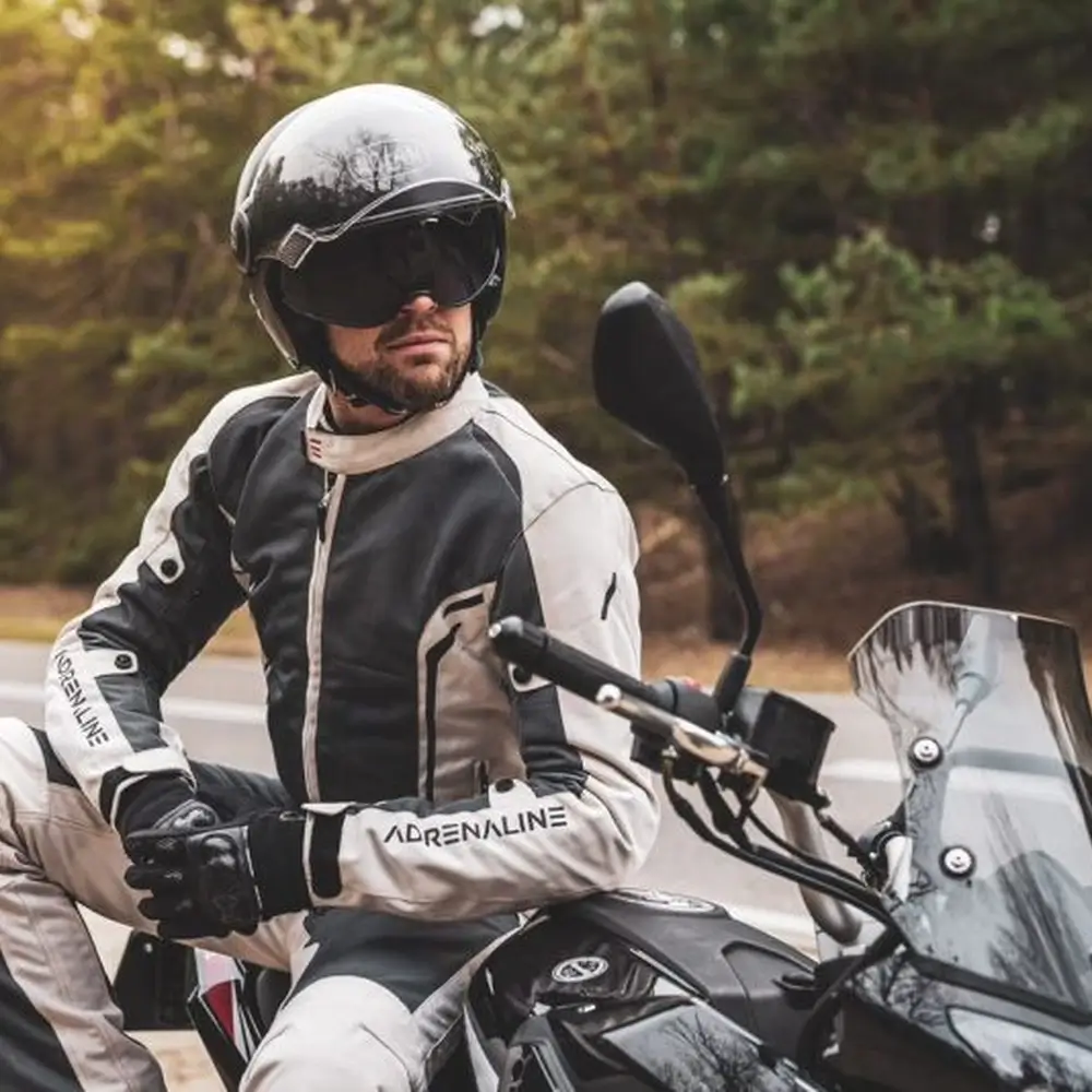Kurtka motocyklowa Adrenaline MESHTEC 2.0 PPE z ochraniaczami szary - obrazek 7