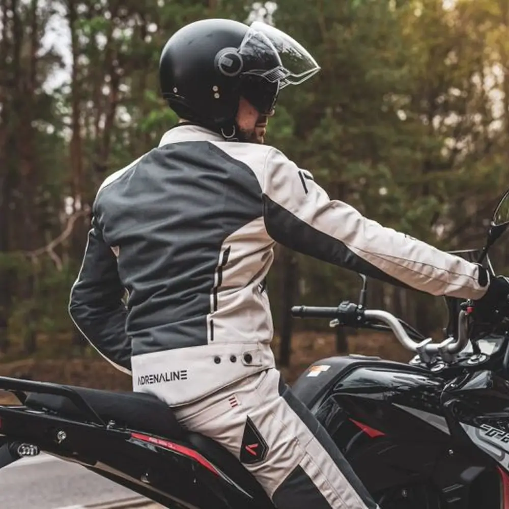 Kurtka motocyklowa Adrenaline MESHTEC 2.0 PPE z ochraniaczami szary - obrazek 8