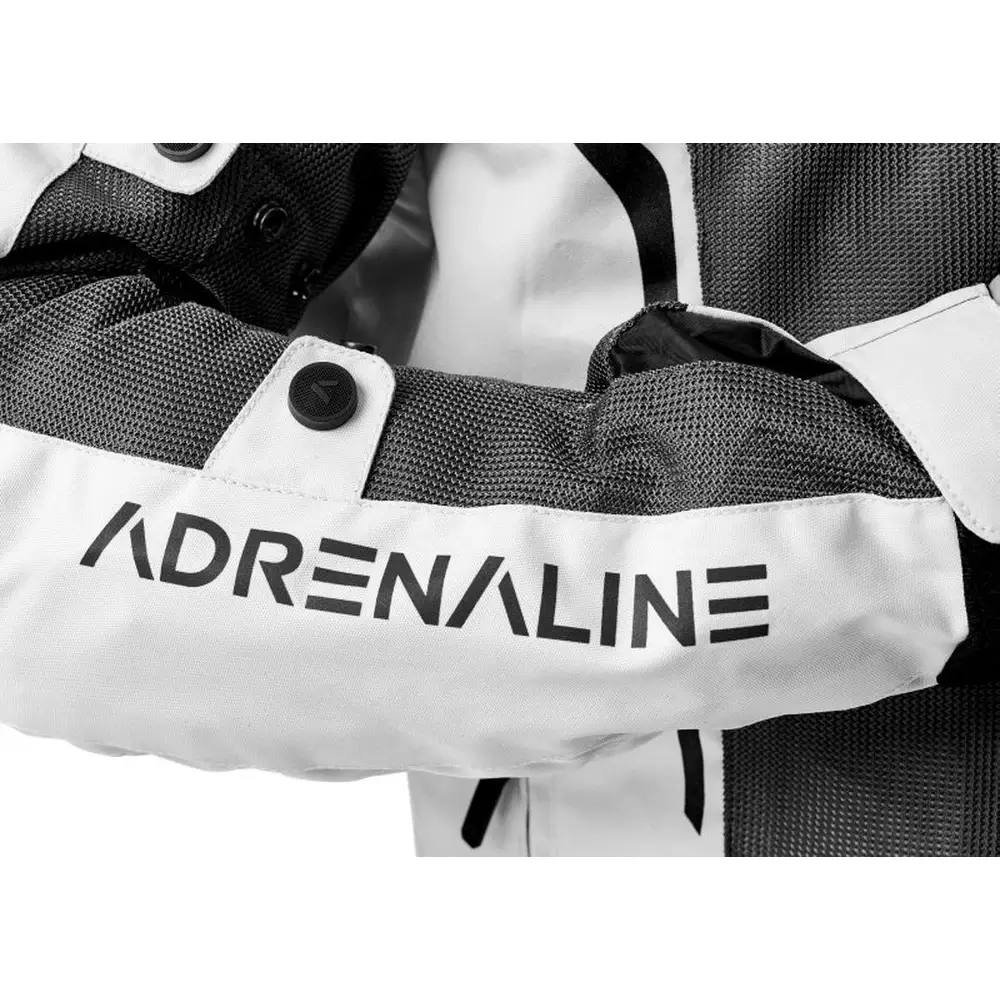 Kurtka motocyklowa Adrenaline MESHTEC 2.0 PPE z ochraniaczami szary - obrazek 4