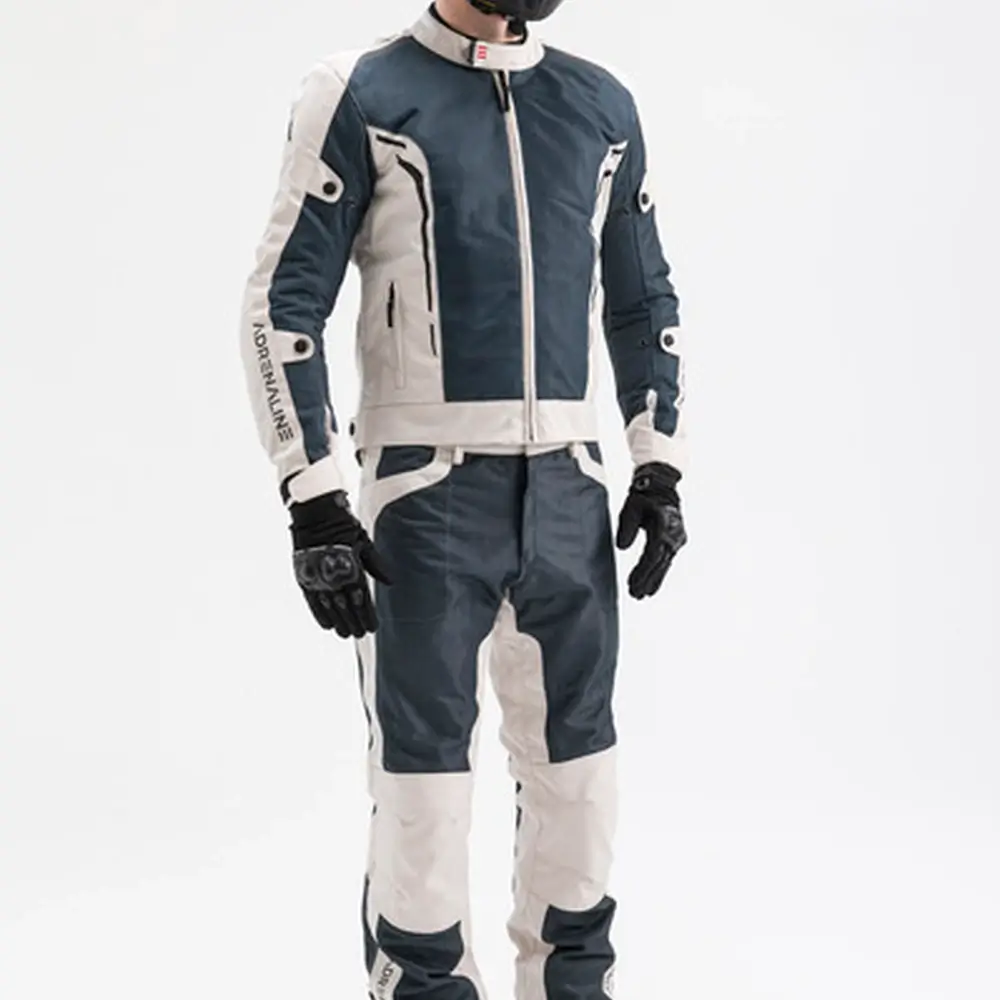 Kurtka motocyklowa Adrenaline MESHTEC 2.0 PPE z ochraniaczami szary - obrazek 14