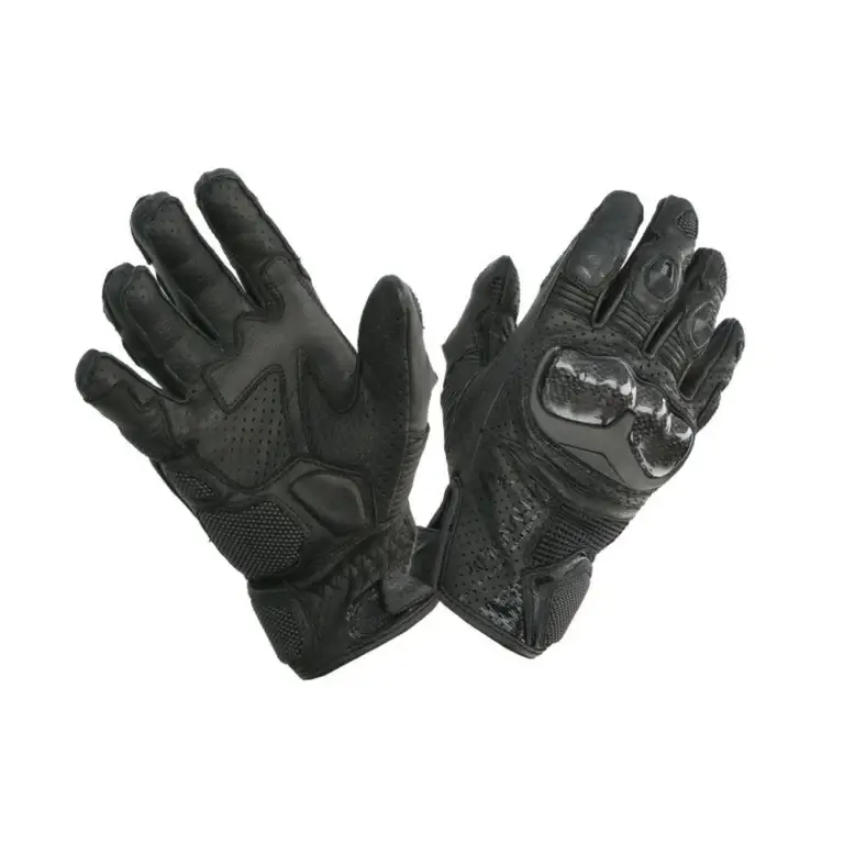 Rękawice motocyklowe krótkie ADRENALINE HEXAGON PPE czarny rękawice na motor