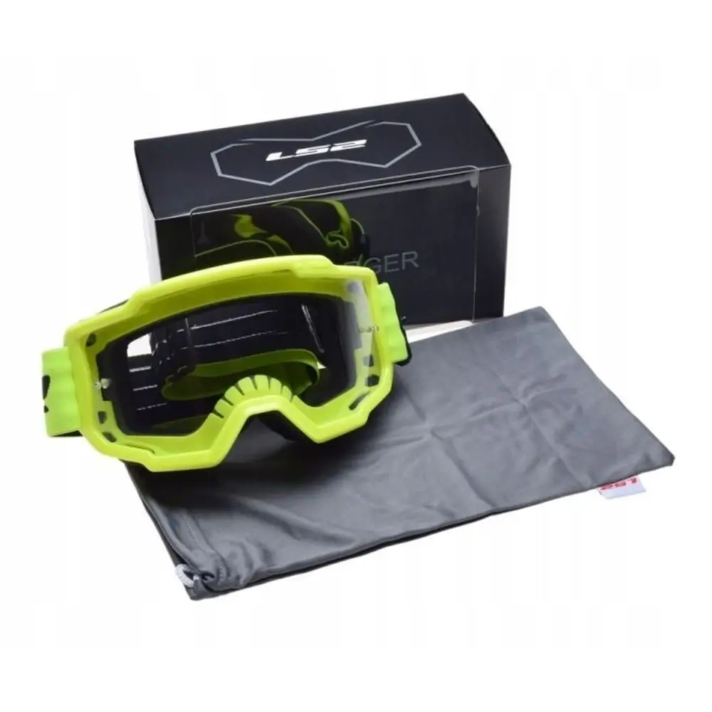 GOGLE-LS2-CHARGER-Cross-ATV-ENDURO-OFF-ROAD-Antifog-FLUO