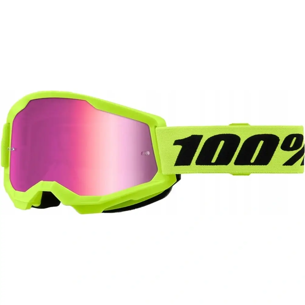 Gogle-100-STRATA-2-FLUO-NEON-ROZOWE-LUSTRO-enduri-cross-quad