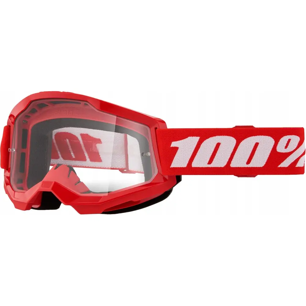 Gogle Cross 100 PROCENT Strata 2 100% Antifog czerwone