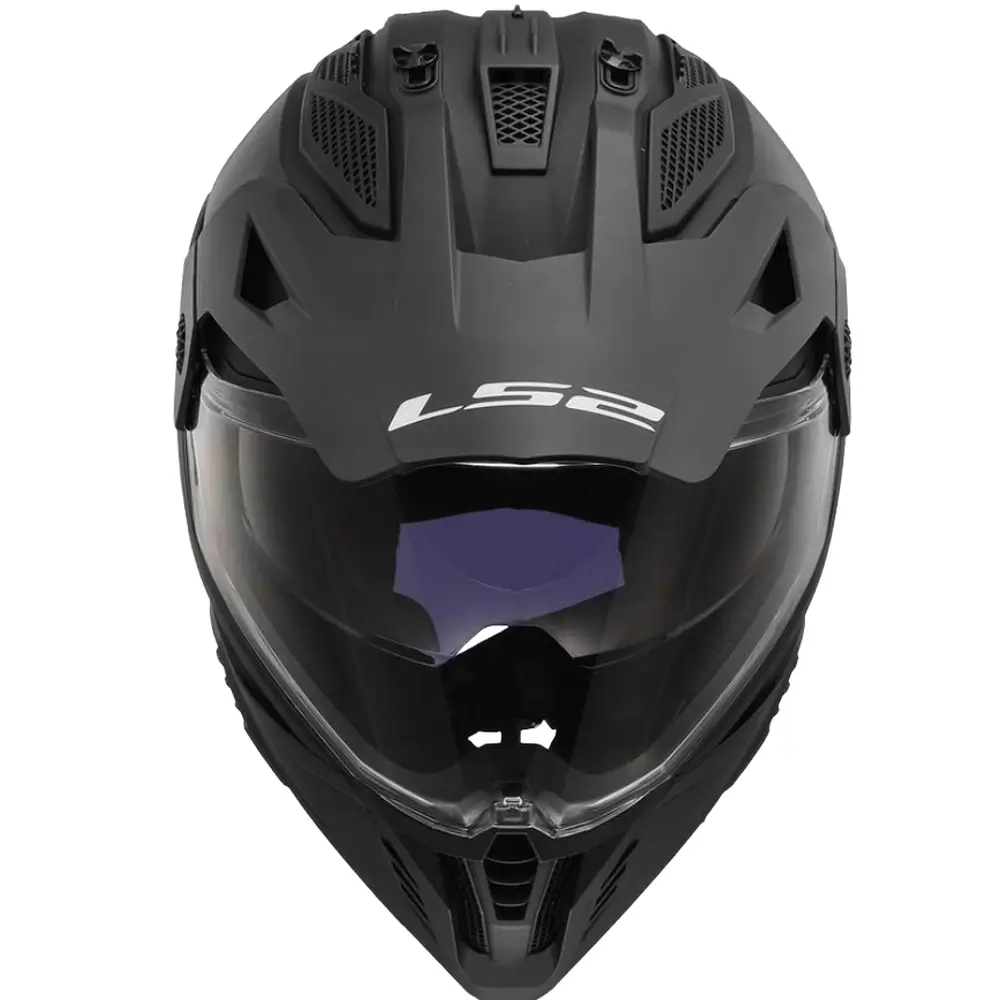 Kask enduro LS2 MX702 PIONEER II HILL MATT CROSS QUAD czarny - obrazek 3
