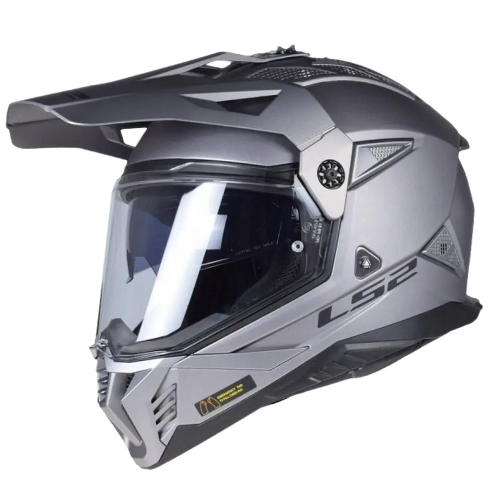 Kask enduro LS2 MX702 PIONEER II MATT TITAN szary
