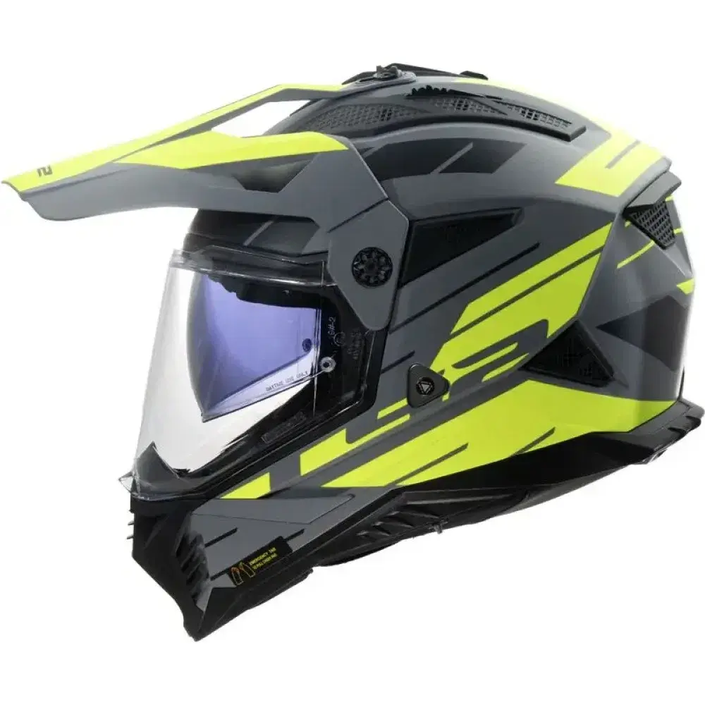 Kask enduro LS2 MX702 PIONEER II NAMBI MATT szaryfluo