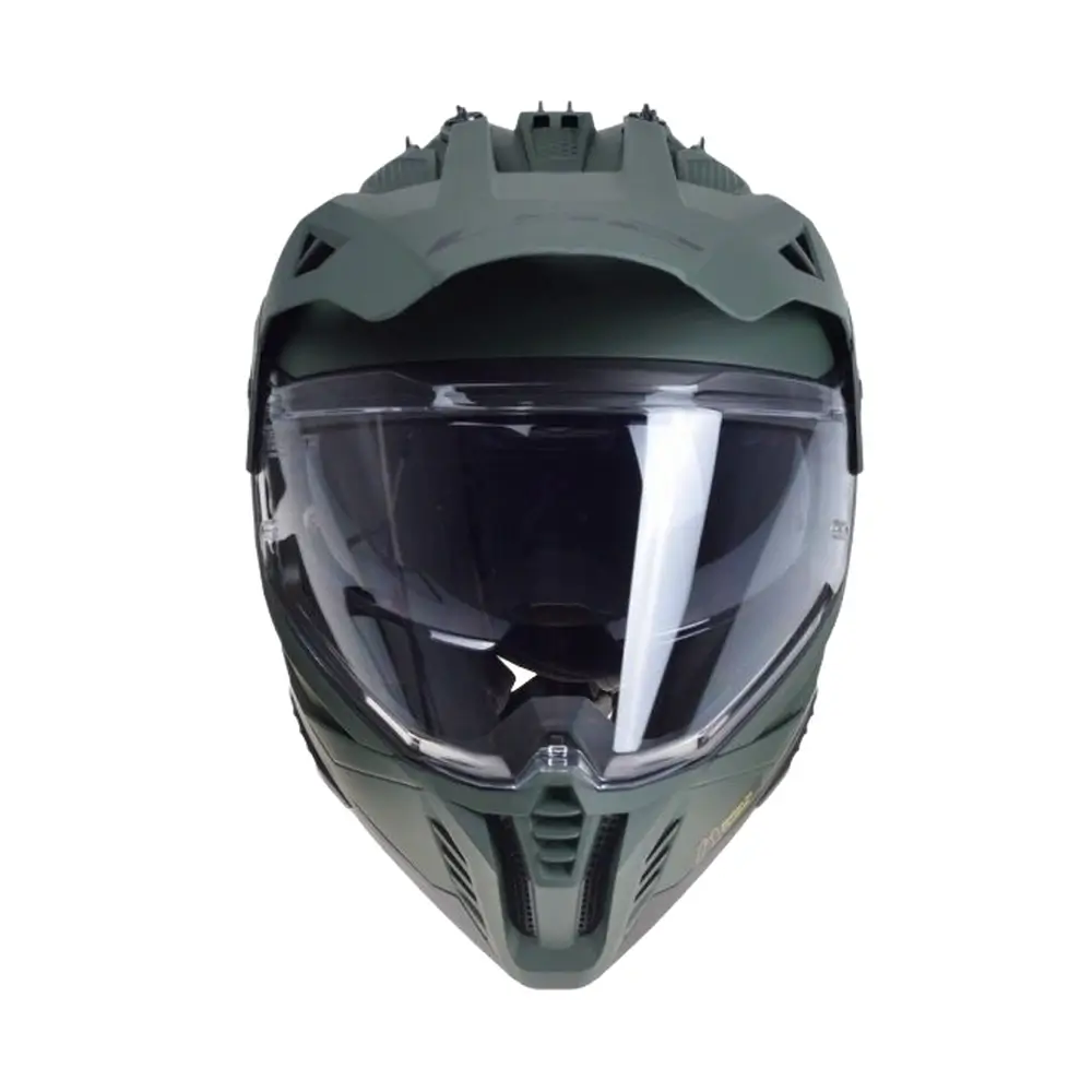 Kask enduro LS2 MX702 PIONEER II SOLID MATT zielony