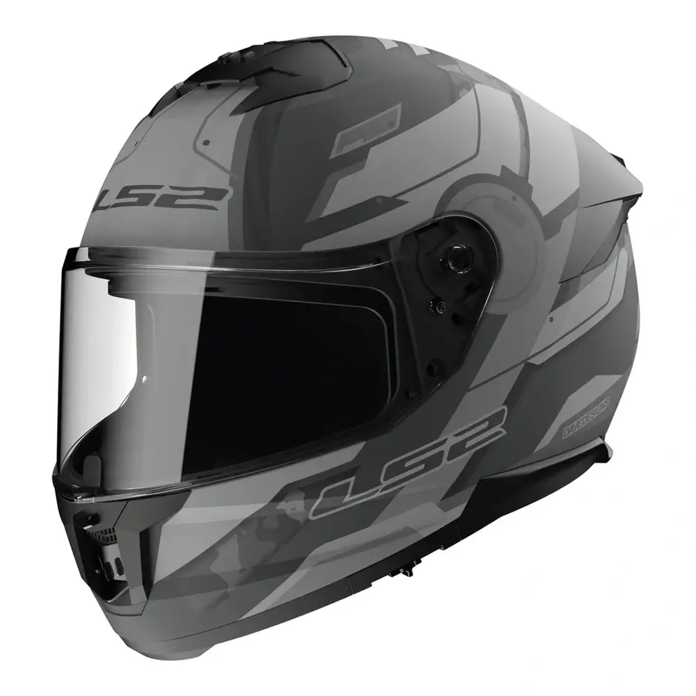 Kask integralny z blendą LS2 FF808 STREAM II SOLID MATT TITAN szary