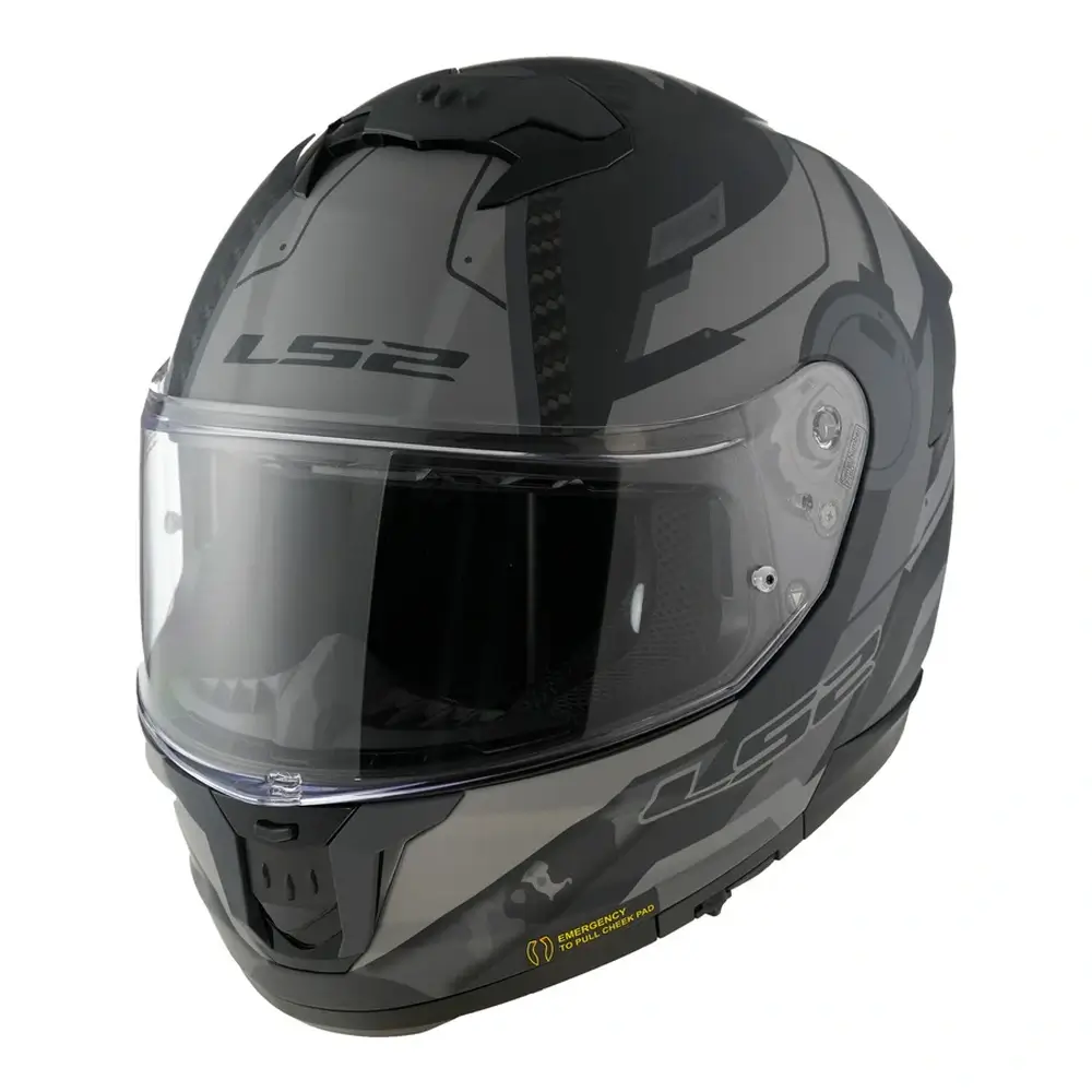 Kask integralny z blendą LS2 FF808 STREAM II SOLID MATT TITAN szary
