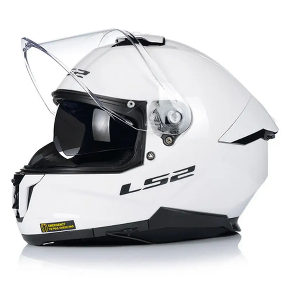 Kask integralny z blendą LS2 FF808 STREAM II SOLID biały