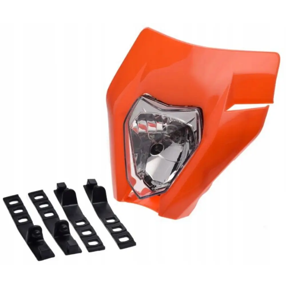 OWIEWKA LAMPA PRZÓD H4 POMARAŃCZOWA REFLEKTOR KTM