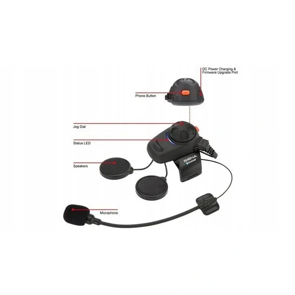 Interkom motocyklowy SENA SMH5 BLUETOOTH 3.0 400m na jeden kask - obrazek 2